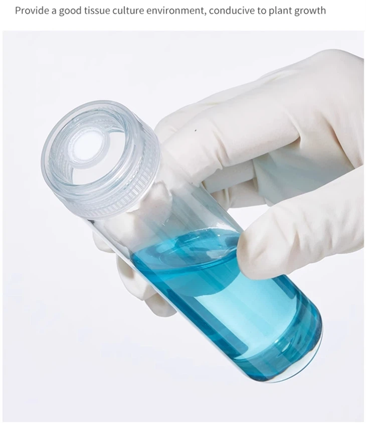 Glass Tissue Culture Test Tube Diameter 30mm Cylinder Shaper Borosilicate Glass Vials With Plastic Cap
